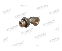INF.11.M16F16L Фитинг угловой М16х1,5 F16x1,5 c контргайкой и уплотнением