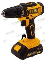 26116 Дрель-шуруповерт аккумуляторная CDL-18-02BM, Li-lon, 18 В, 2 акк, Denzel