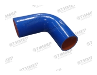 Патрубок силиконовый угловой Ф=70мм L=150x150мм 90 град.