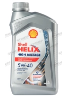 550050426 Масло моторное синтетическое SHELL HELIX High Mileage 5W-40, канистра 1л
